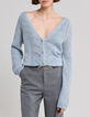 Women's reversible storm cardigan front/back-7