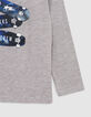 T-shirt gris coton bio badges skates garçon-4