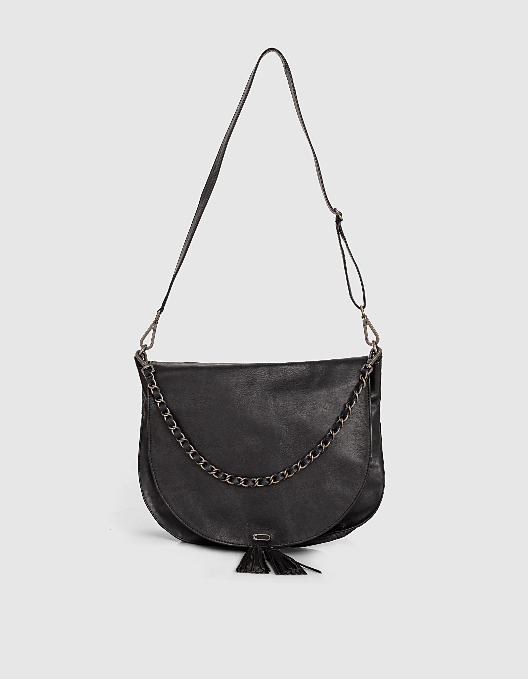Women s leather shoulder bag IKKS