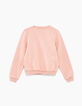 Baby girls' powder pink embroidered skull sweatshirt-5