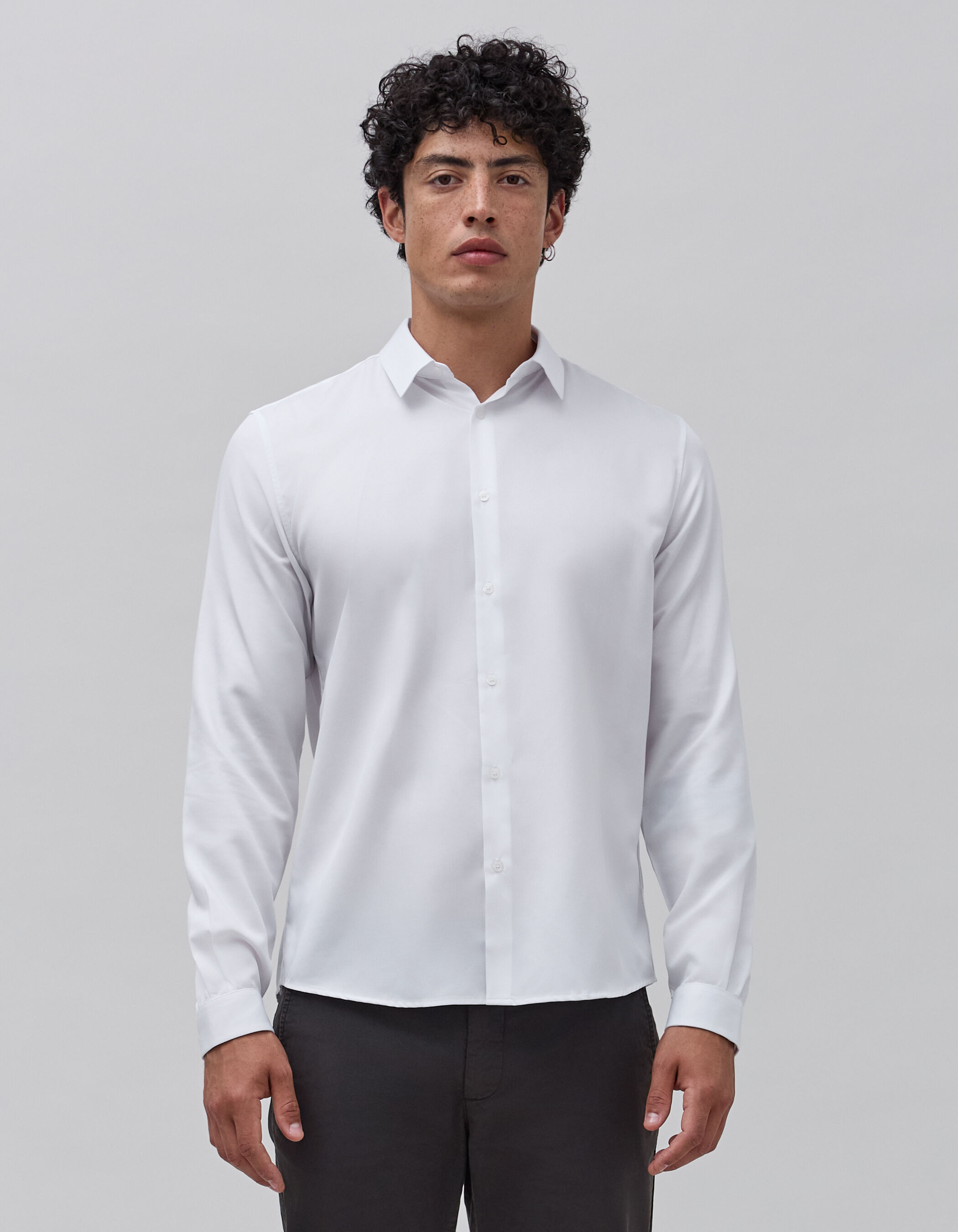 Chemise REGULAR blanche tissu 37.5 Homme IKKS