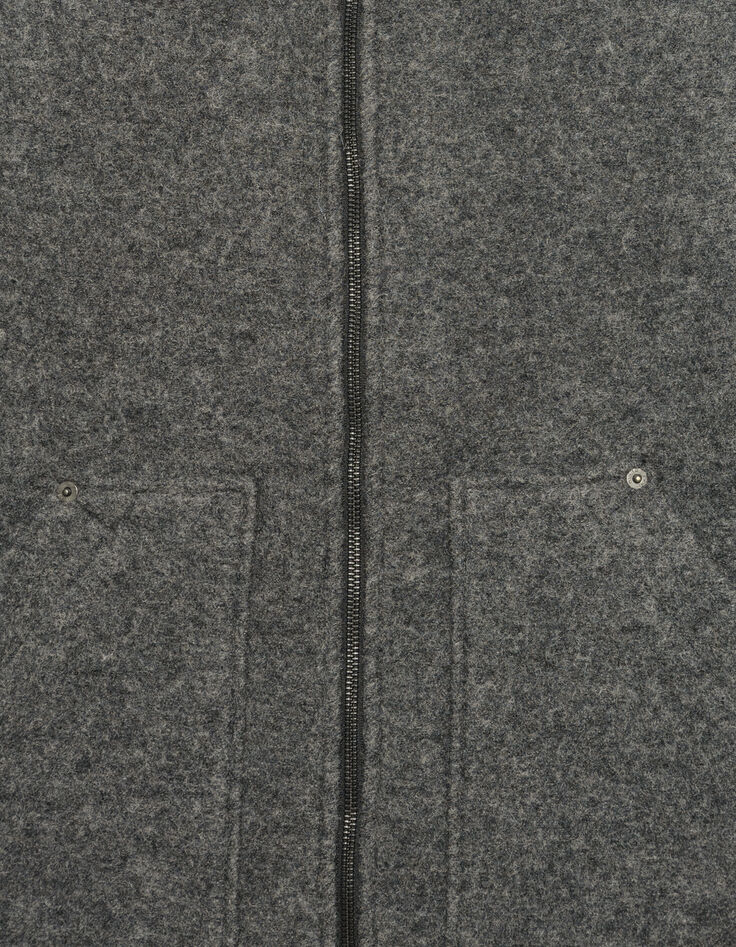 Men’s grey boiled wool waistcoat-8