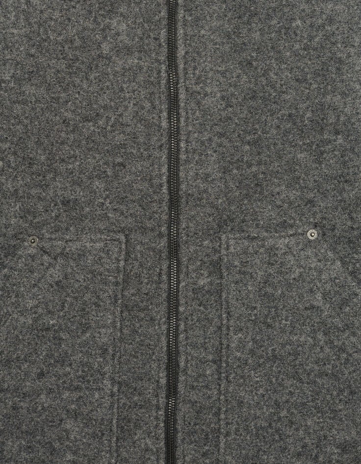 Men’s grey boiled wool waistcoat-8 Men’s grey boiled wool waistcoat-8