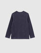 Marineblaues Jungen-T-Shirt mit Anker-Motiv-3