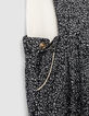 Conjunto vestido negro estampado y body bebé niña-5