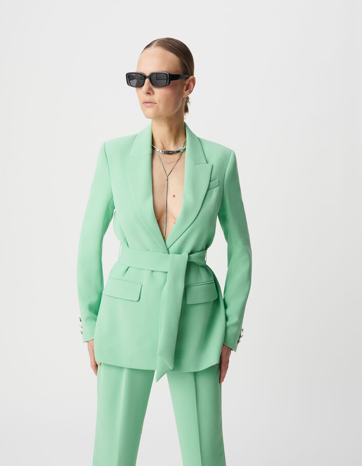 Ikks Veste De Tailleur Verte Veste Tailleur Veste Kaki Ikks Femme