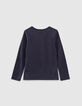Girls&rsquo; navy dog in sailor top image T-shirt-3