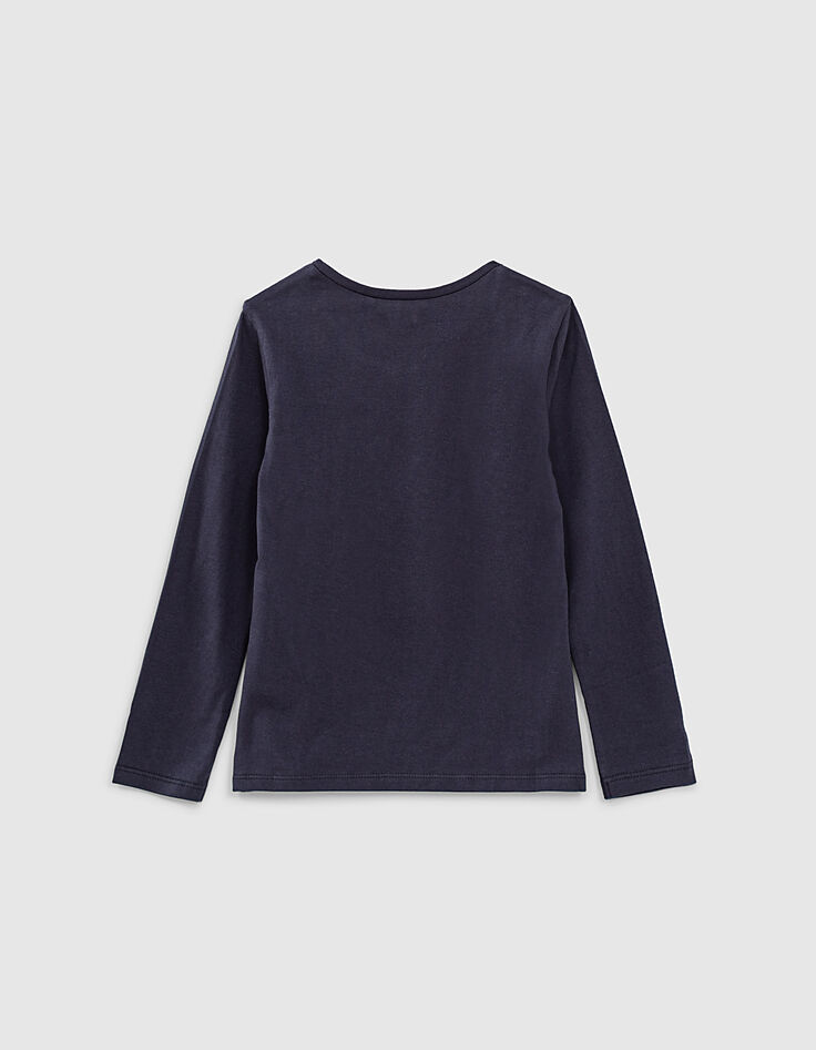 Girls&rsquo; navy dog in sailor top image T-shirt-3