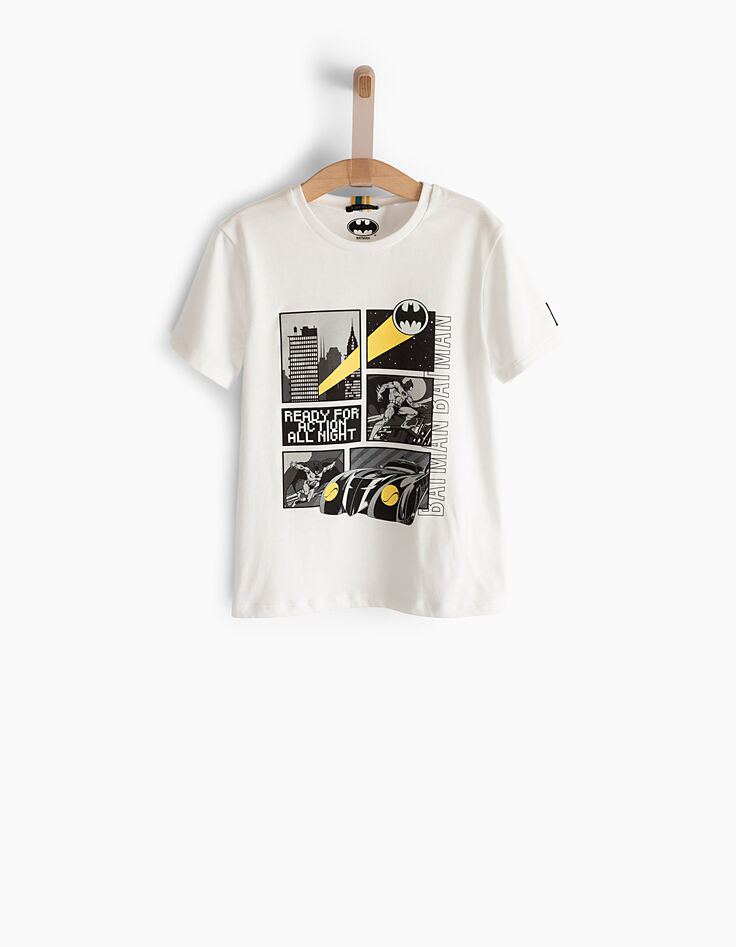 Boys’ off-white Comic-style graphics Batman T-shirt-3