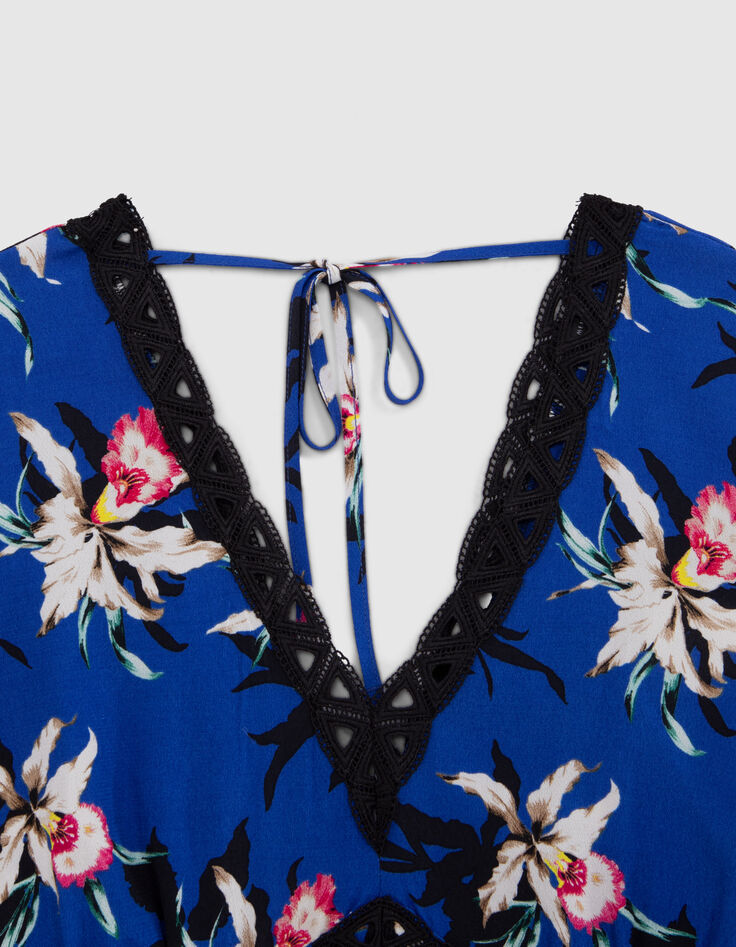 Robe longue LENZING&trade; ECOVERO&trade; fleurs de paradis Femme-3