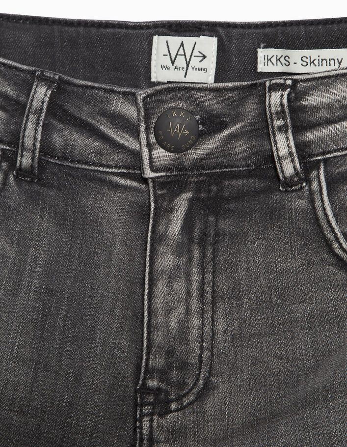 Boys' black skinny jeans - IKKS