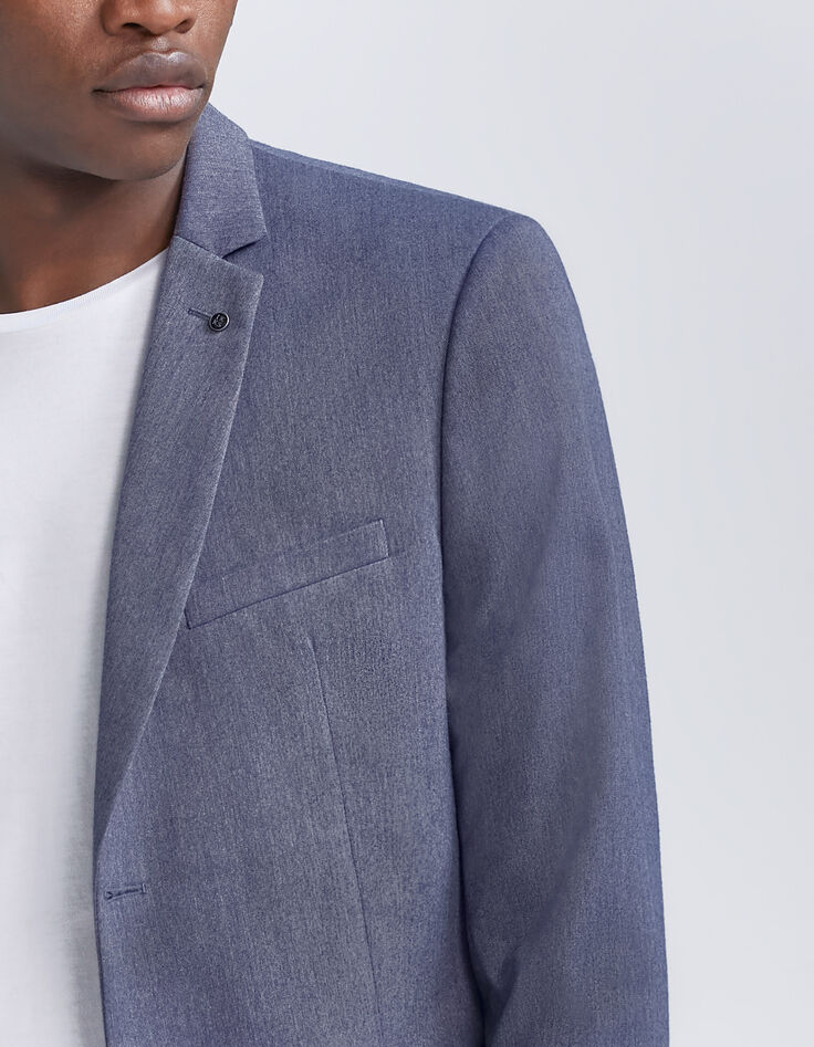 Men’s indigo denim-look suit jacket-3