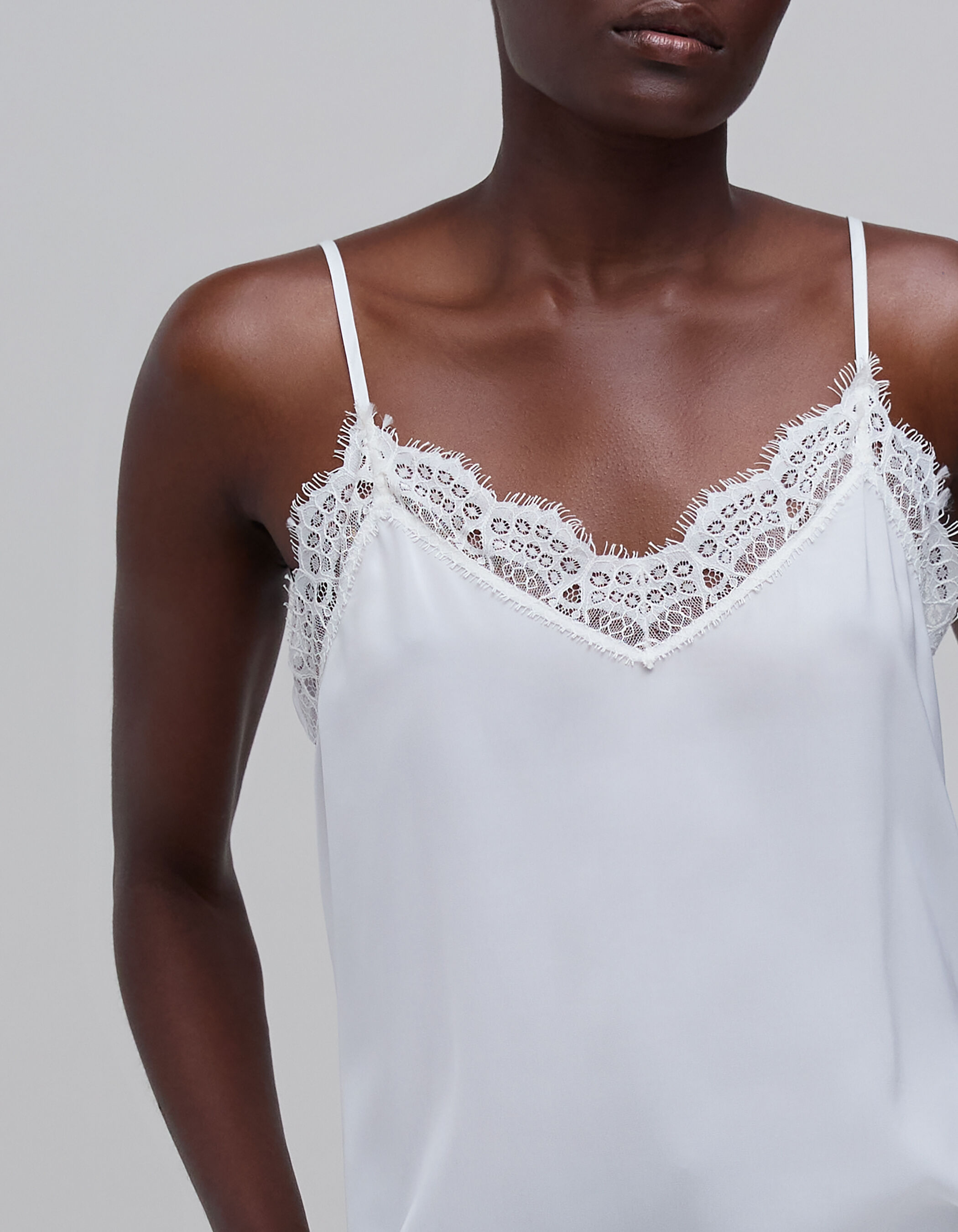Women s satin and lace camisole