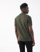 Men’s bronze mixed-fabric IKKS BETTER polo shirt-3