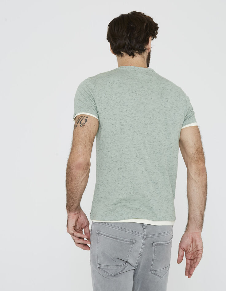 Tee-shirt vert homme-3