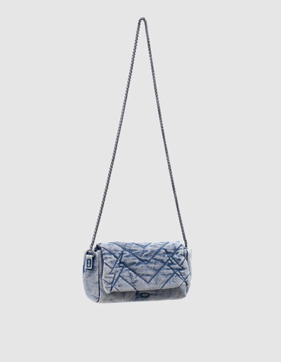 Sac à main en jean bleu rabat matelassé fille - IKKS