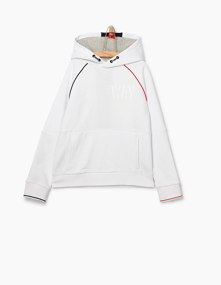 Witte sweater in colorblock-stijl jongens -2