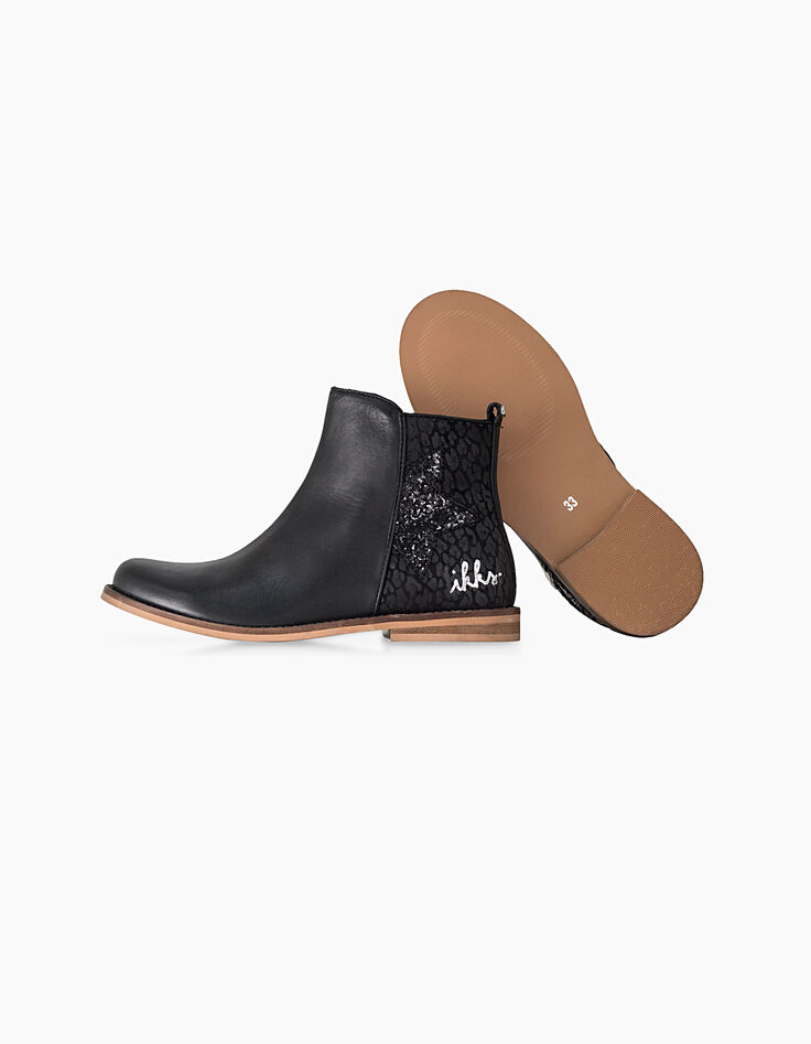 Schwarze Mädchenstiefeletten-2