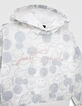 Girls’ white hoodie with silver all-over SMILEYWORLD print-2