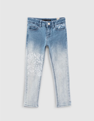 Light blue slim jeans 7/8 meisjes - IKKS