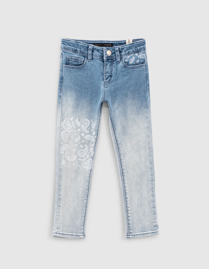 Light blue slim jeans 7/8 meisjes - IKKS