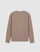 T-shirt beige manches longues Homme-6