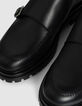 Derbies à boucles noirs cuir Homme-6