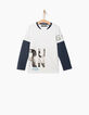 Tee-shirt blanc IKKS SPORT LAB garçon-2