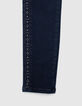 Women’s navy sculpt-up 7/8 slim jeans with eyelets-2