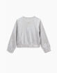 Cardigan argent brodé poitrine fille-2