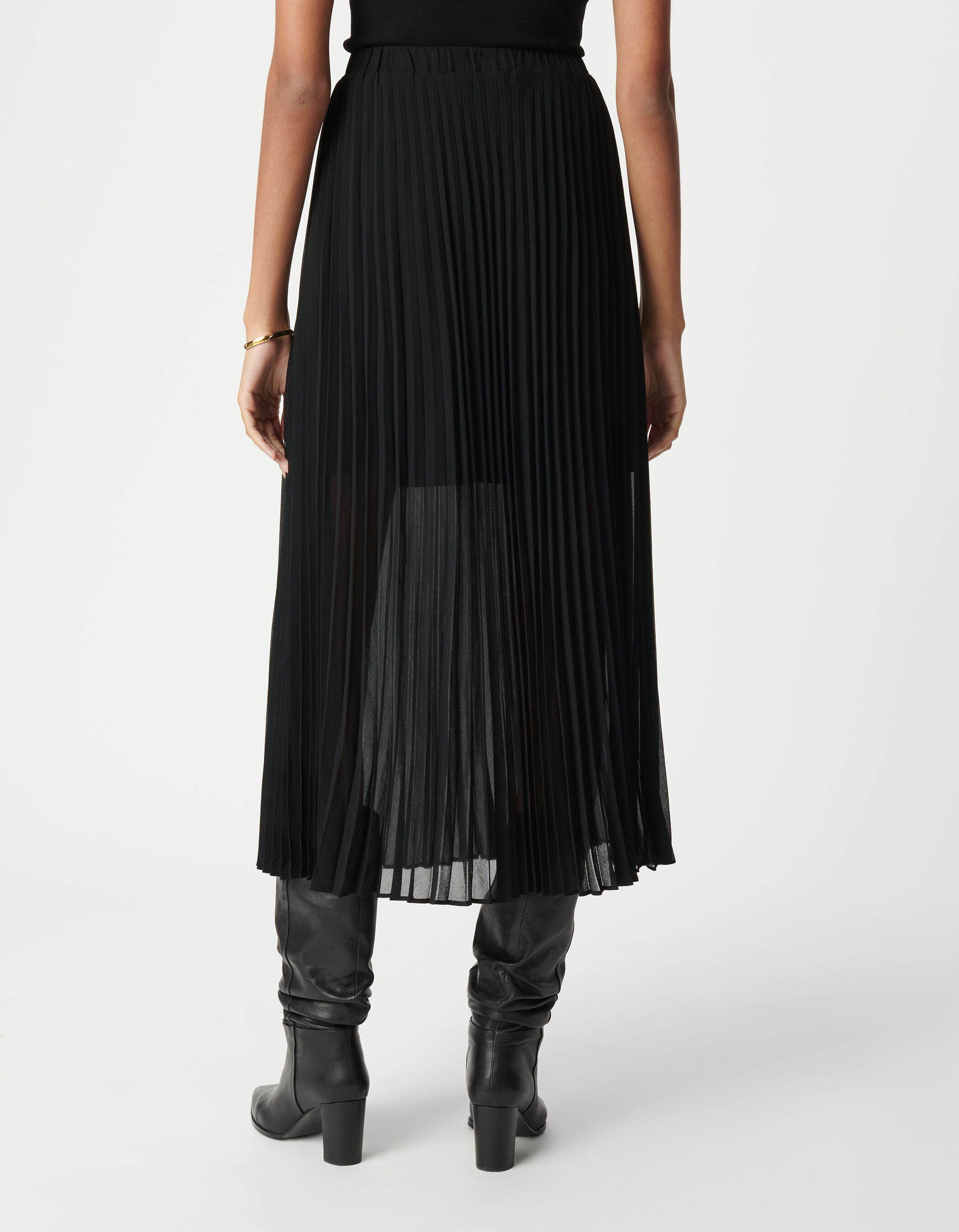 Ikks jupe plissee noire top