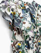Robe longue blanc cassé imprimé jungle oiseaux fille-7