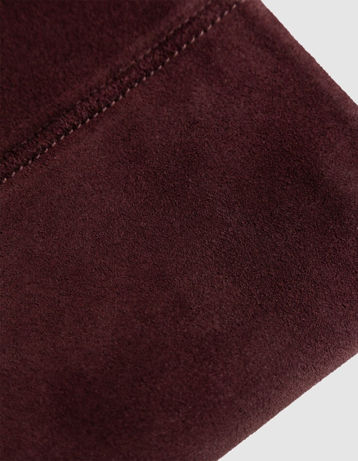 Botas de tacón burdeos ante mujer-7