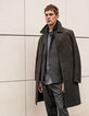 Men’s khaki check coat-8