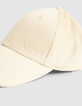 Cremeweiße Herren-Cordmütze-7
