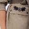 Saharienne Terra® denim kaki peace&love brodé dos femme - IKKS image number 3
