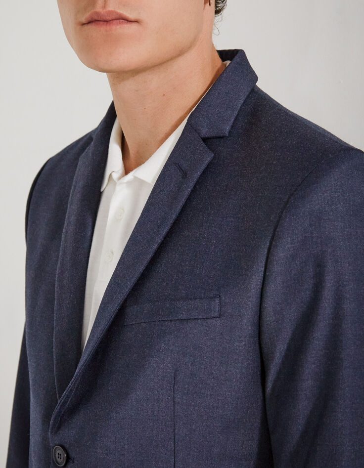 Veste de costume marine flanelle TRAVEL SUIT Homme-4