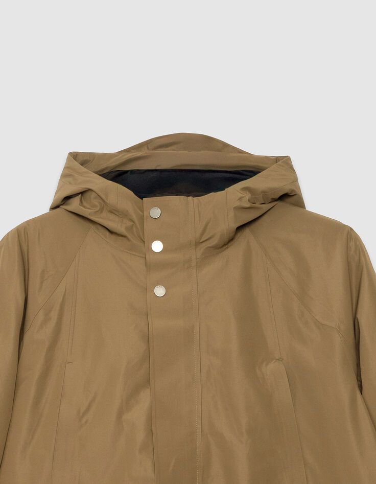 Beige parka WATERPROOF BREATHABLE doorstikt Heren-4 Beige parka WATERPROOF BREATHABLE doorstikt Heren-4
