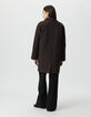 Manteau oversize marron motif zèbre Femme-2