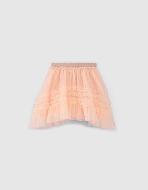 Falda naranja tul niña - IKKS