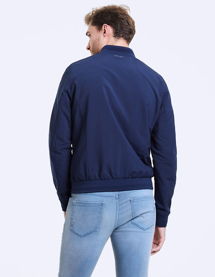 Men's indigo zipped pockets baseball jacket - IKKS