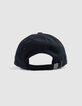 Men's embroidered corduroy navy cap-3