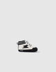 Schwarze Sneakers für Babyjungen mit Blitzmotiven -1
