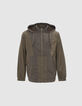 Blouson kaki en nylon Homme-1