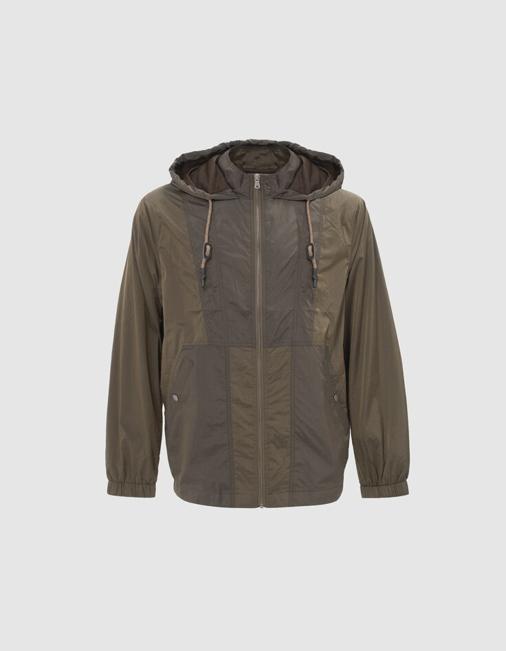 Blouson kaki en nylon Homme-1