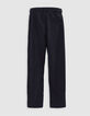 Jean baggy noir velours milleraies 7/8e Femme-2