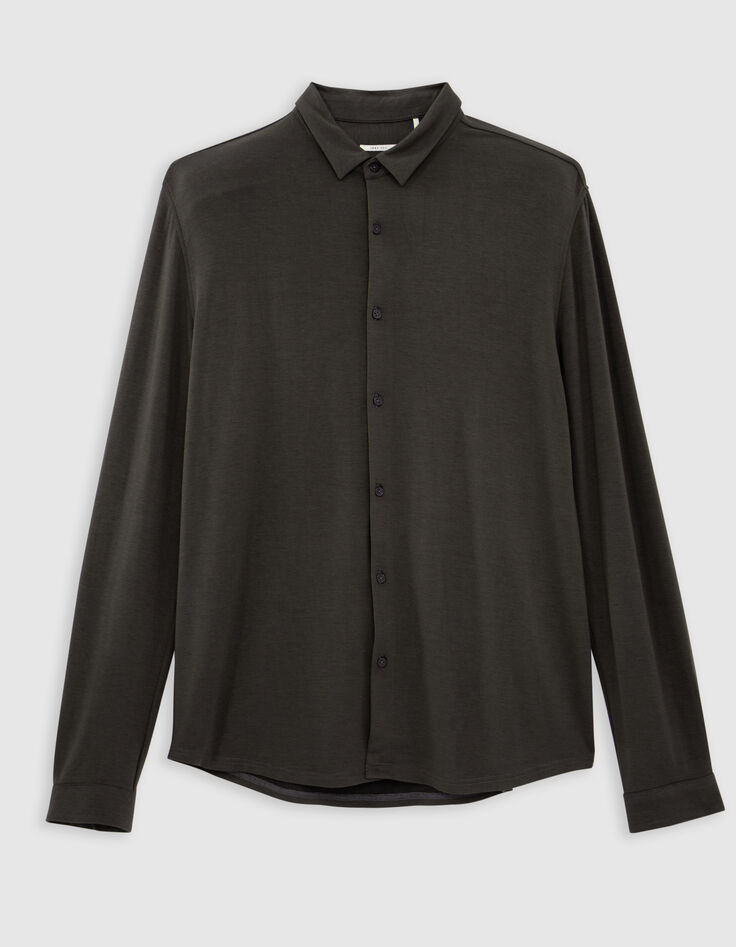 Chemise REGULAR dark green maille ULTRA MOBILITY Homme-5