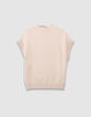 Beige tricot spencer meisjes-3