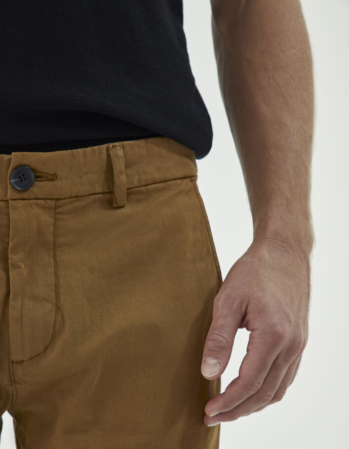 Pantalon chino SLIM ocre Homme-3