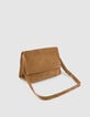 Messenger tas camel leer Fluwelen Dames-3